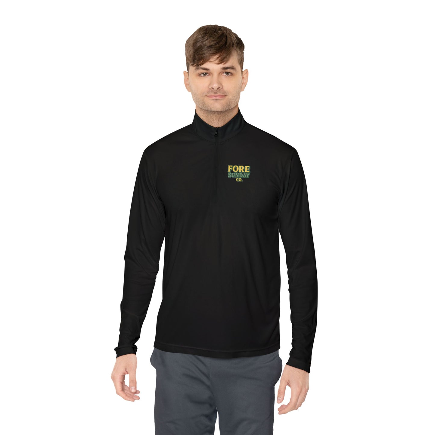 King of the Greens - Unisex Quarter Zip Pullover - Perfect for Golf Lovers, Sports Events, Casual Wear, Gifts