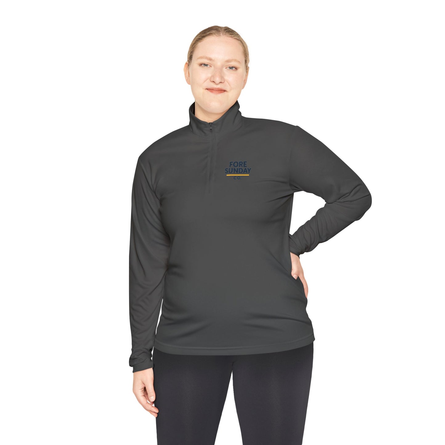 Fairway Finder - Fore Sunday - Unisex Quarter, Zip Pullover, Sportswear