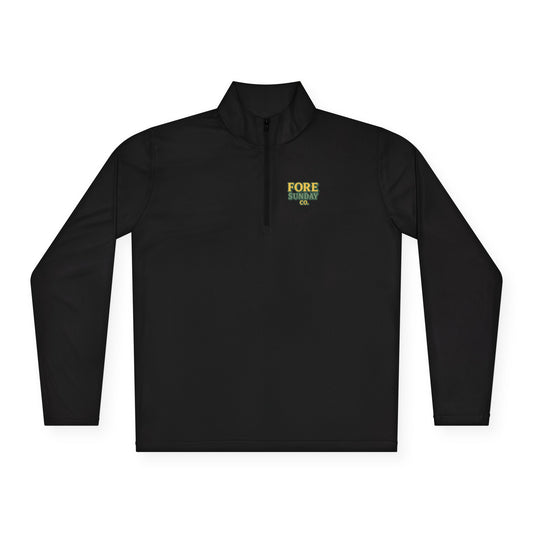 King of the Greens - Unisex Quarter Zip Pullover - Perfect for Golf Lovers, Sports Events, Casual Wear, Gifts