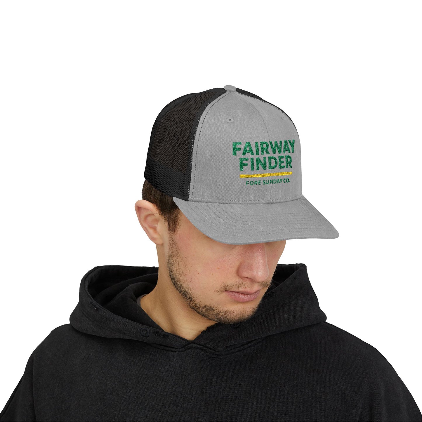 Fairway Finder Snapback Trucker Cap | Golf Cap, Outdoor Hat, Golf Gift, Adjustable Hat