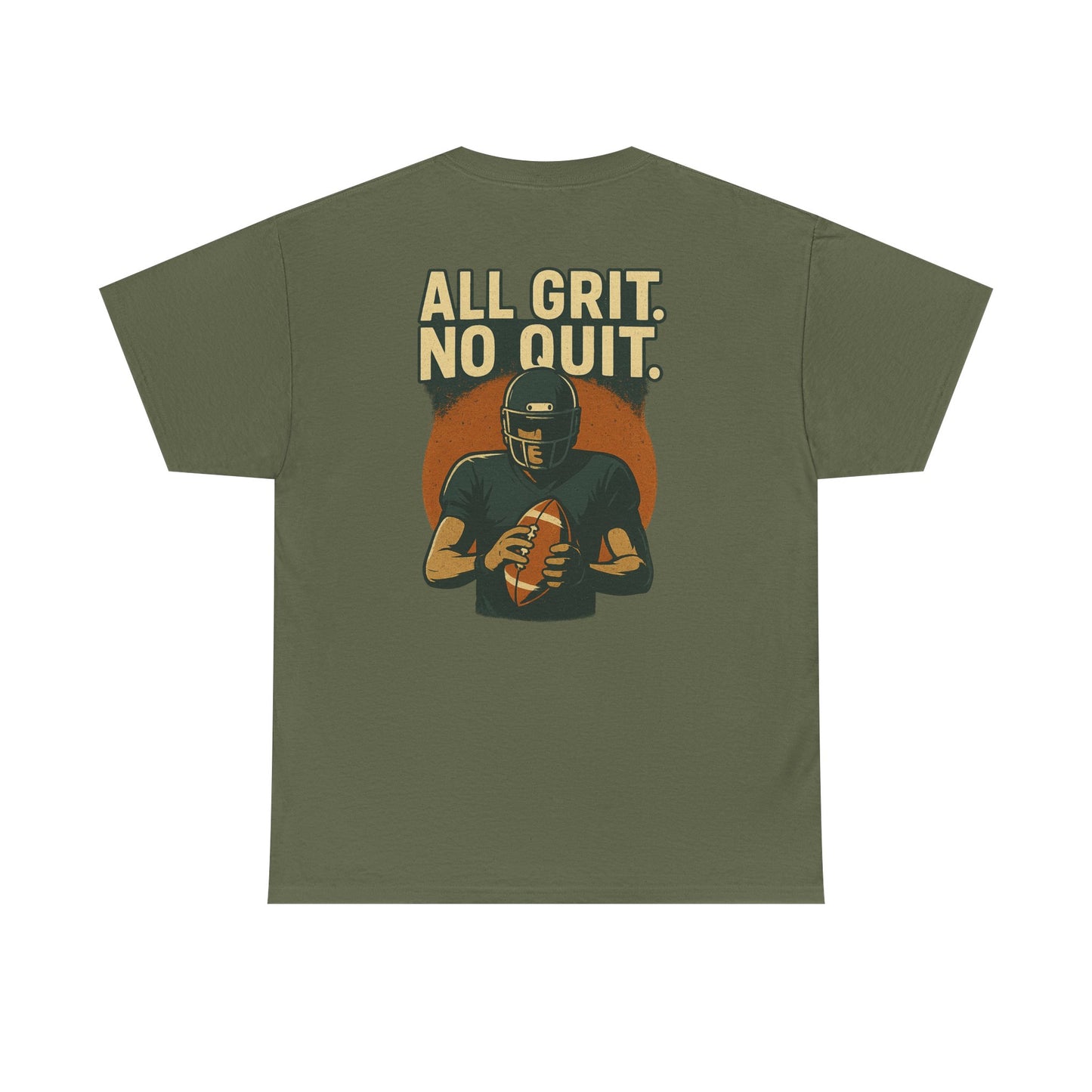 All Grit No Quit - Unisex Heavy Cotton Tee - Football T-Shirt