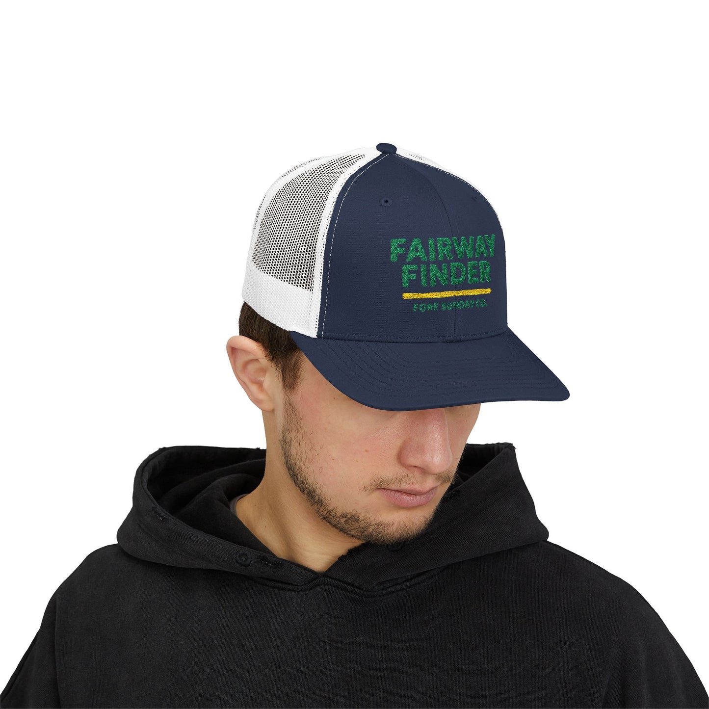 Fairway Finder Snapback Trucker Cap | Golf Cap, Outdoor Hat, Golf Gift, Adjustable Hat