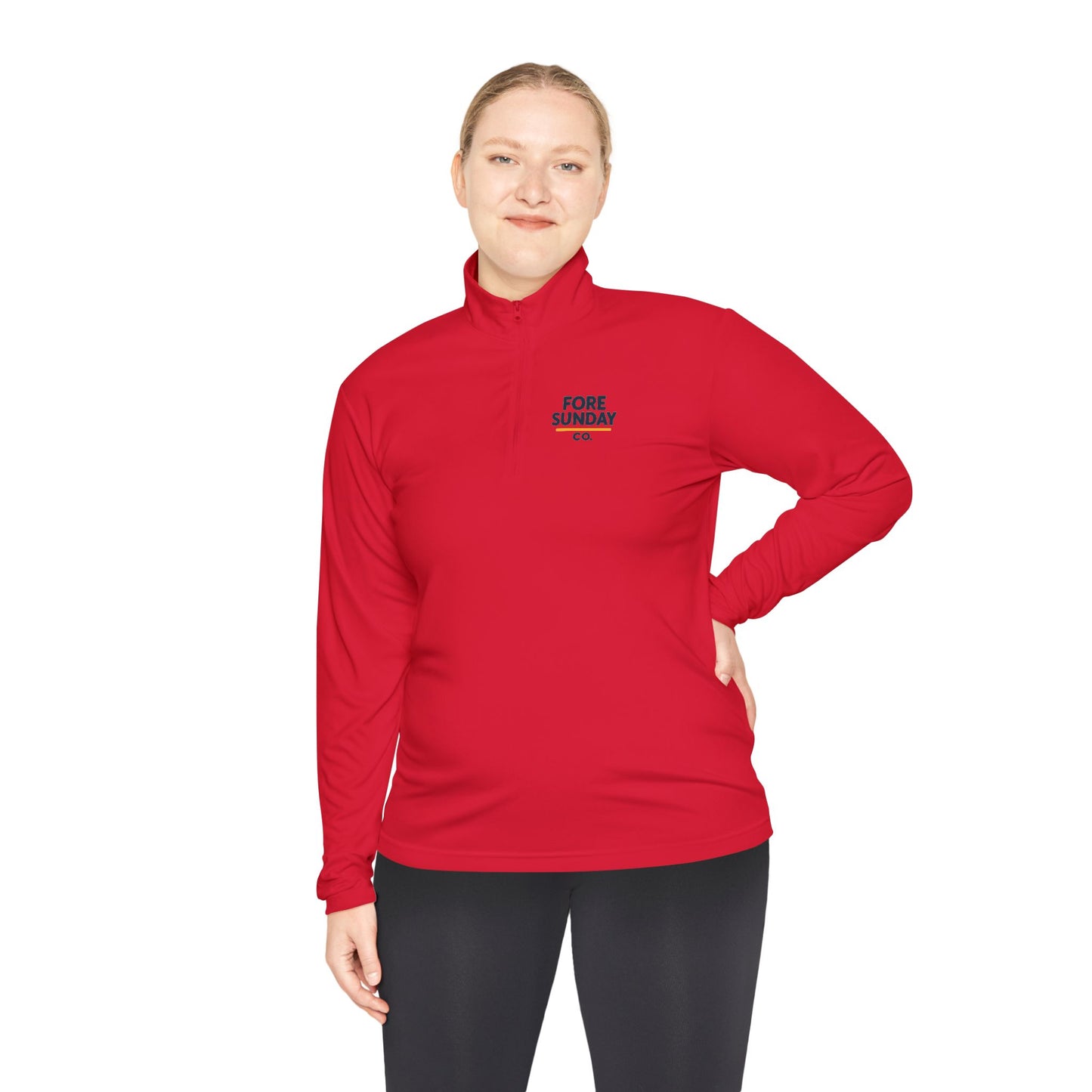 Fairway Finder - Fore Sunday - Unisex Quarter, Zip Pullover, Sportswear