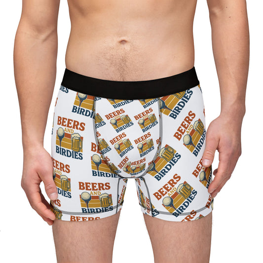 Beers and Birdies- Men's Boxers - Perfect Gift for Golfer, Men's Underwear