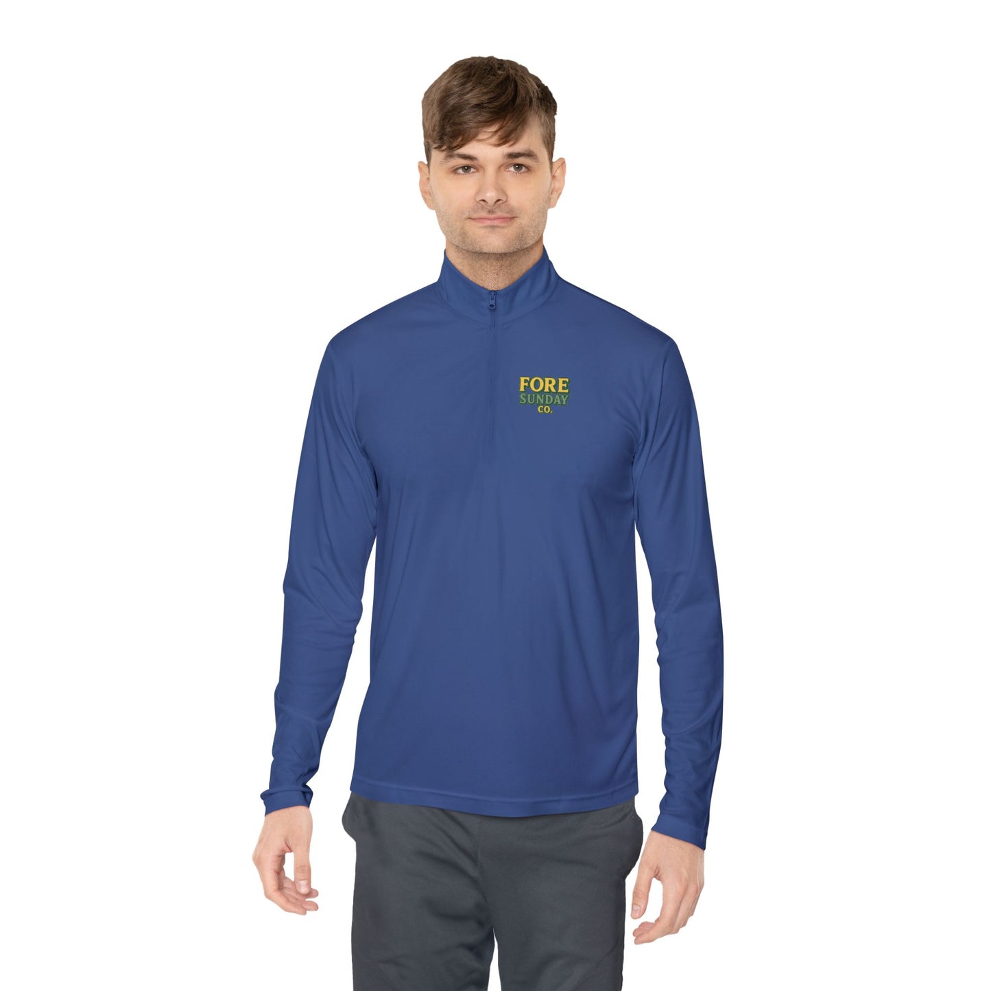 King of the Greens - Unisex Quarter Zip Pullover - Perfect for Golf Lovers, Sports Events, Casual Wear, Gifts