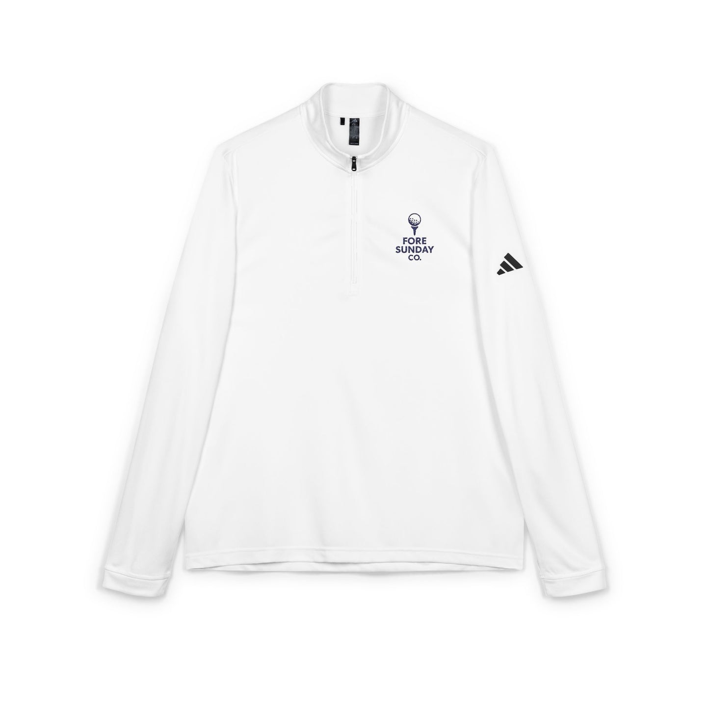 adidas® Quarter-Zip Pullover, Casual Activewear, Sports Jacket, Embroidered Golf Apparel, Stylish Layer for Outdoor Activities
