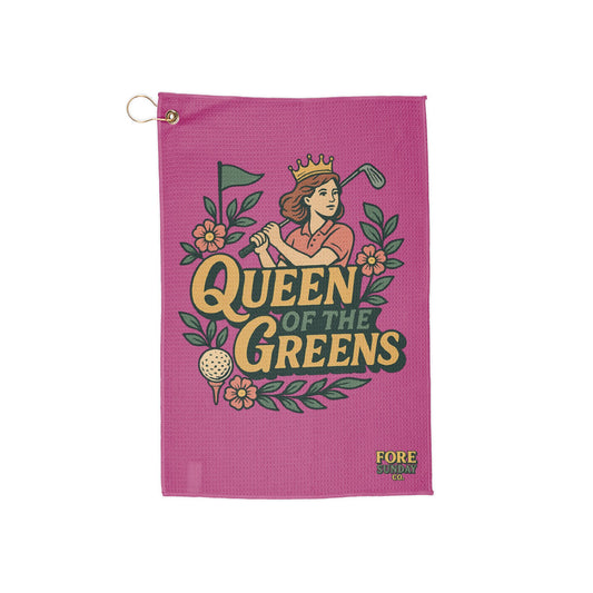 Golf Towel - Queen of the Greens - Golf Accessories, Sports Gifts, Golf Lovers