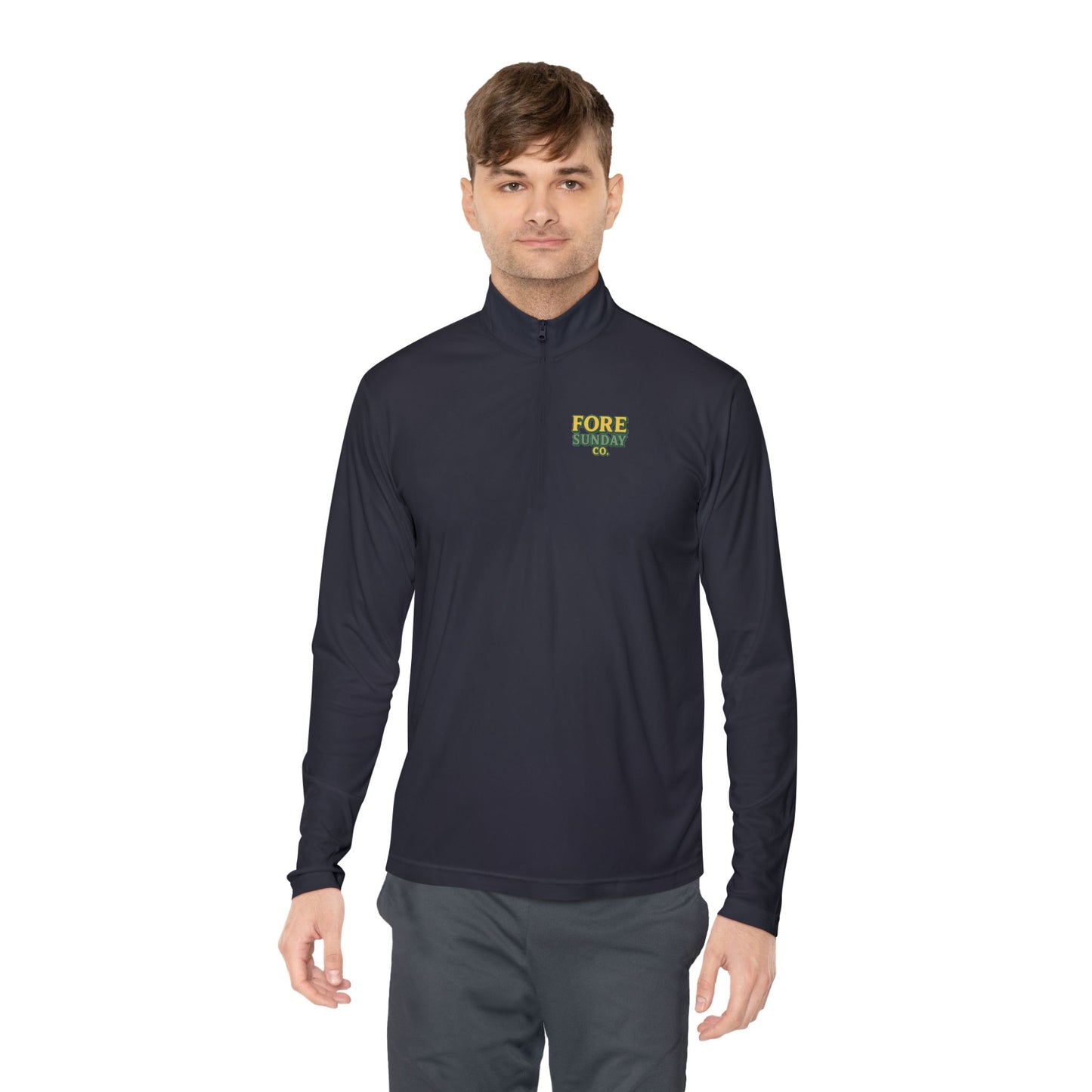 King of the Greens - Unisex Quarter Zip Pullover - Perfect for Golf Lovers, Sports Events, Casual Wear, Gifts