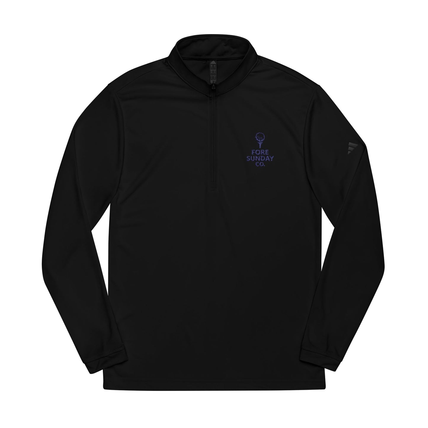 adidas® Quarter-Zip Pullover, Casual Activewear, Sports Jacket, Embroidered Golf Apparel, Stylish Layer for Outdoor Activities