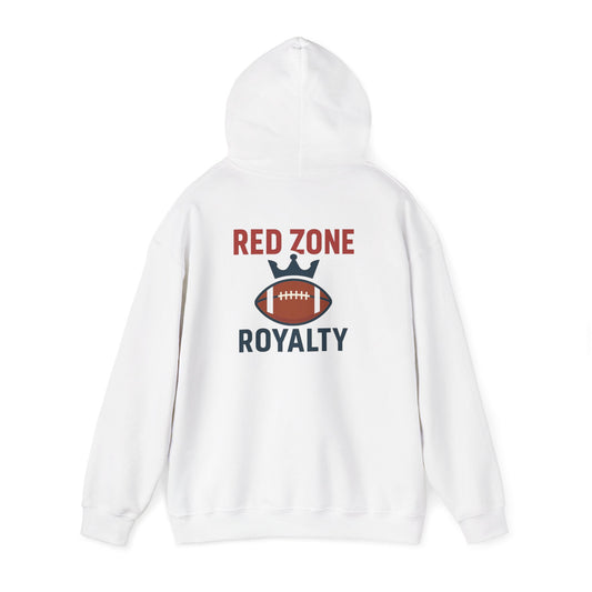 Red Zone Royalty - Football Themed Unisex Hoodie, Perfect for Game Days, Sports Lovers