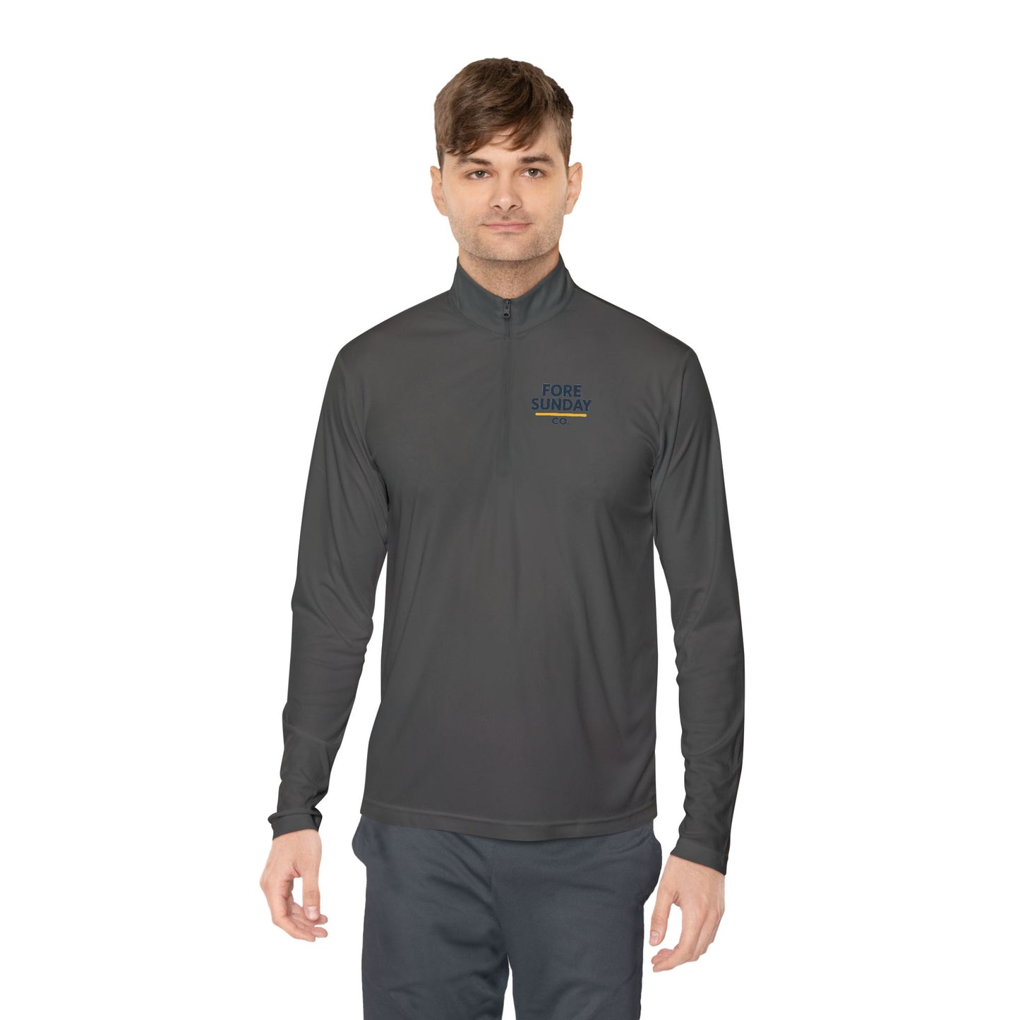 Fairway Finder - Fore Sunday - Unisex Quarter, Zip Pullover, Sportswear