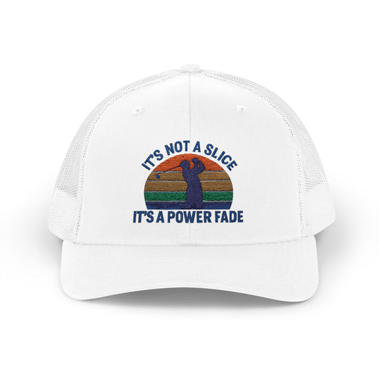 Colorful Power Fade Snapback Trucker Cap, Funny Golf Hat, Unique Baseball Cap, Gift for Golfers, Fashionable Outdoor Accessory