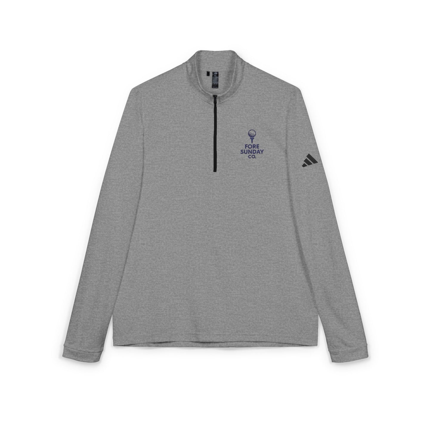 adidas® Quarter-Zip Pullover, Casual Activewear, Sports Jacket, Embroidered Golf Apparel, Stylish Layer for Outdoor Activities