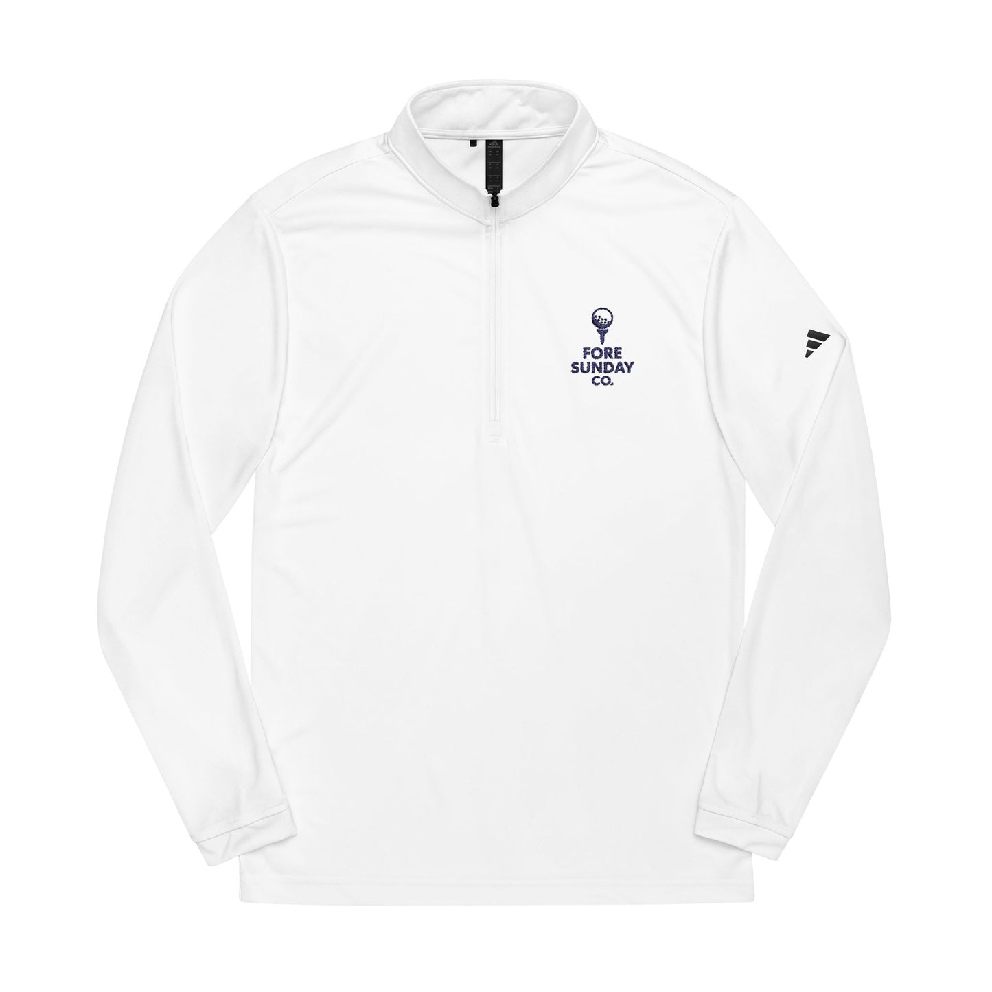 adidas® Quarter-Zip Pullover, Casual Activewear, Sports Jacket, Embroidered Golf Apparel, Stylish Layer for Outdoor Activities