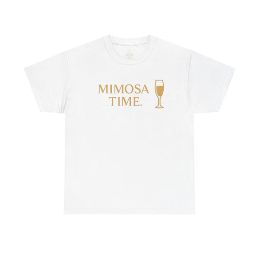 Mimosa Time - Unisex Heavy Cotton Tee | Shirt for Brunch, Gift for Her