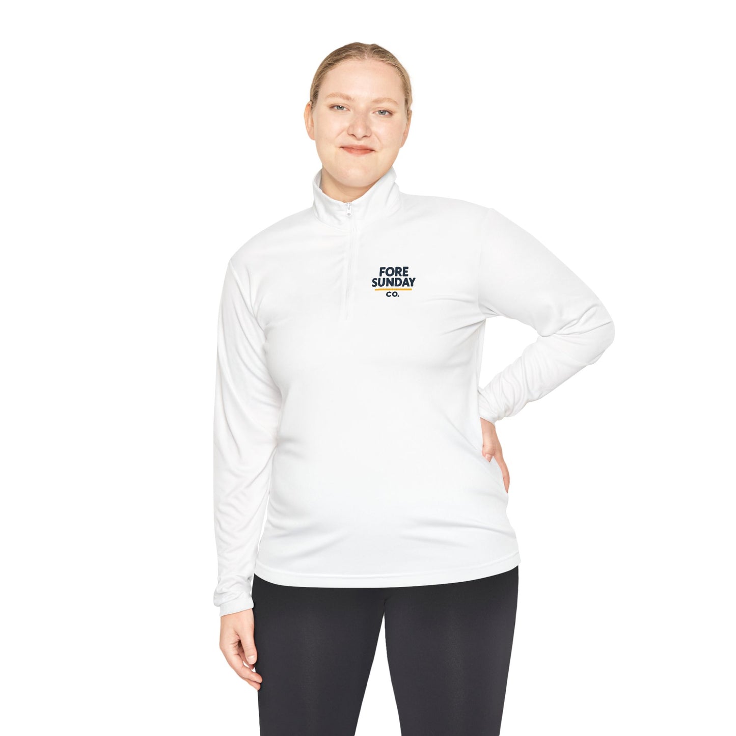 Fairway Finder - Fore Sunday - Unisex Quarter, Zip Pullover, Sportswear