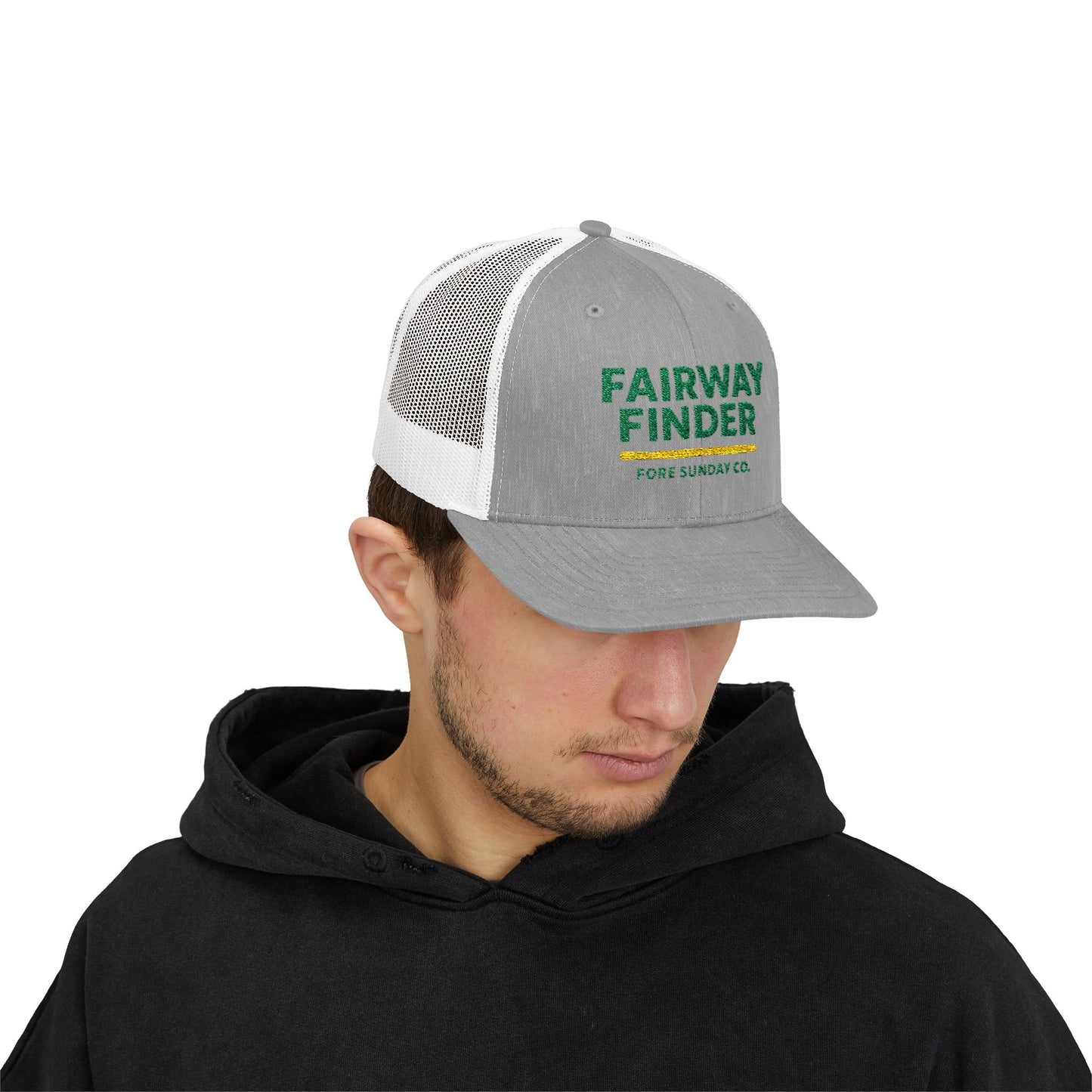 Fairway Finder Snapback Trucker Cap | Golf Cap, Outdoor Hat, Golf Gift, Adjustable Hat